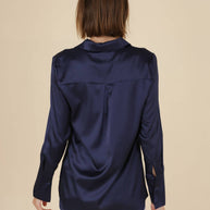 Léa satin shirt (S-M-L-XL) FW26 - CK08091: Choco / 1S-1M-1L-1XL