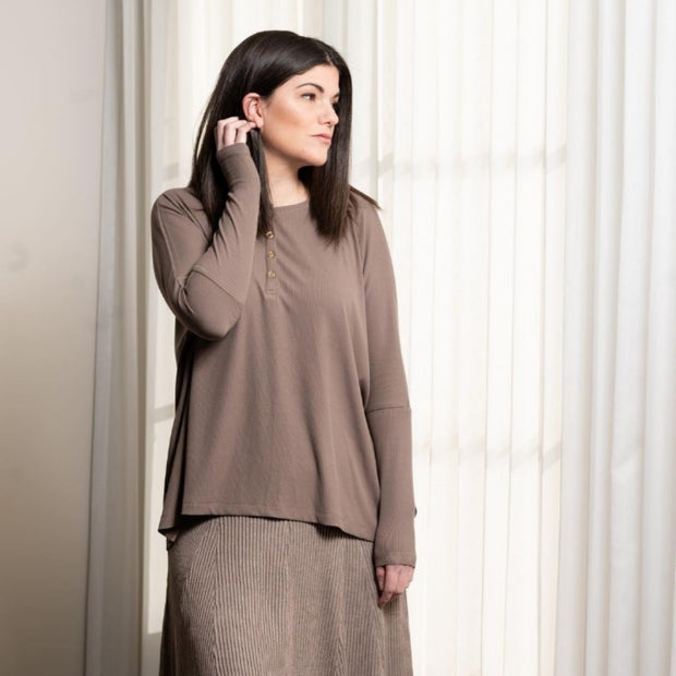 Slim Oversized Top - Fringe Boutique