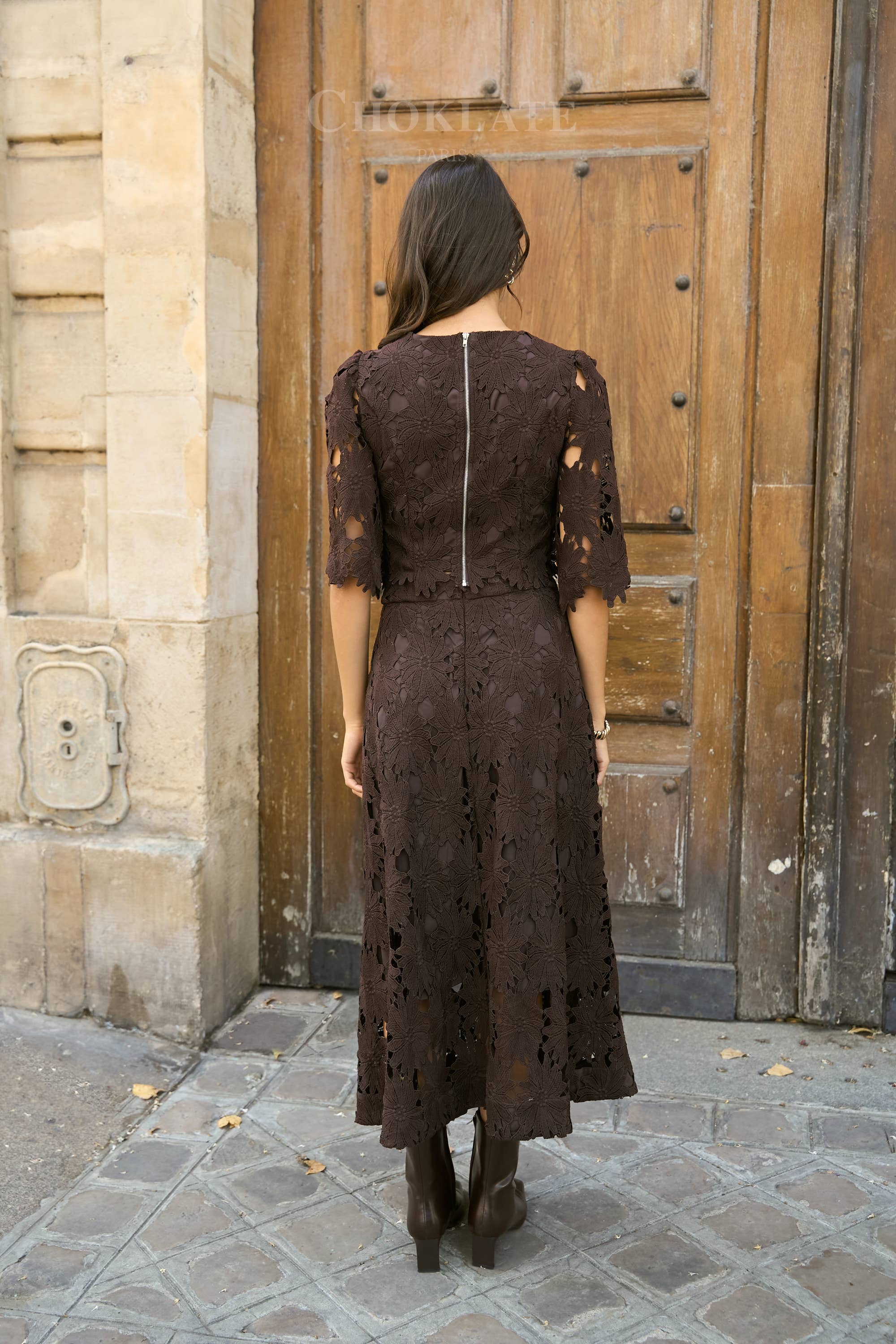 Chloé long lace skirt