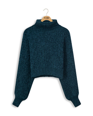 Chenille Turtle neck-Point - Fringe Boutique