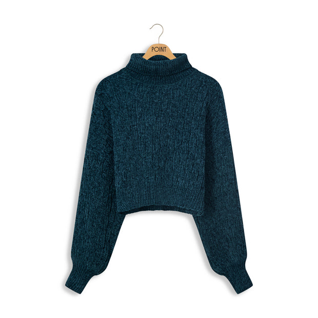 Chenille Turtle neck-Point