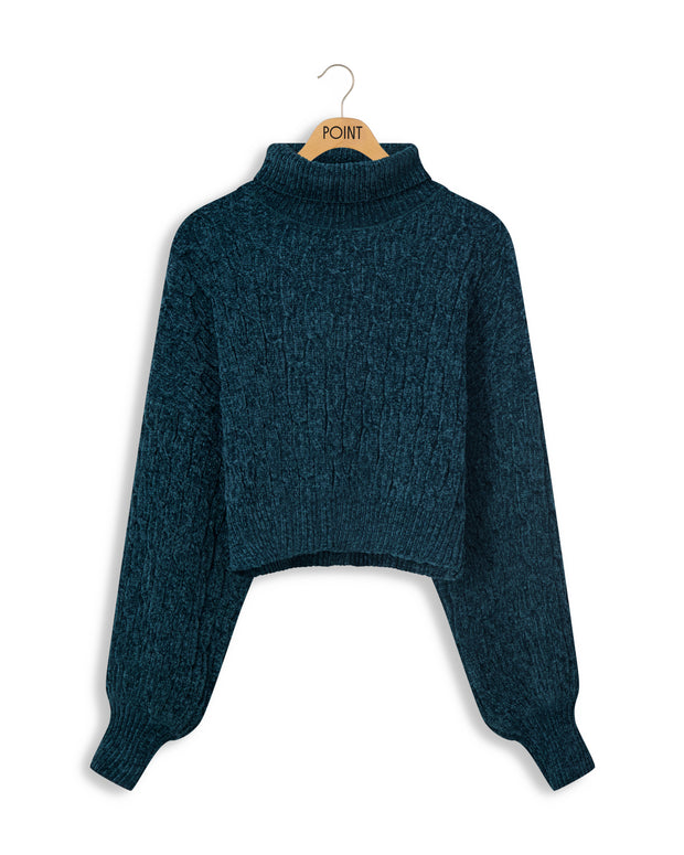 Chenille Turtle neck-Point