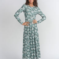 Ruched side detail mesh dress