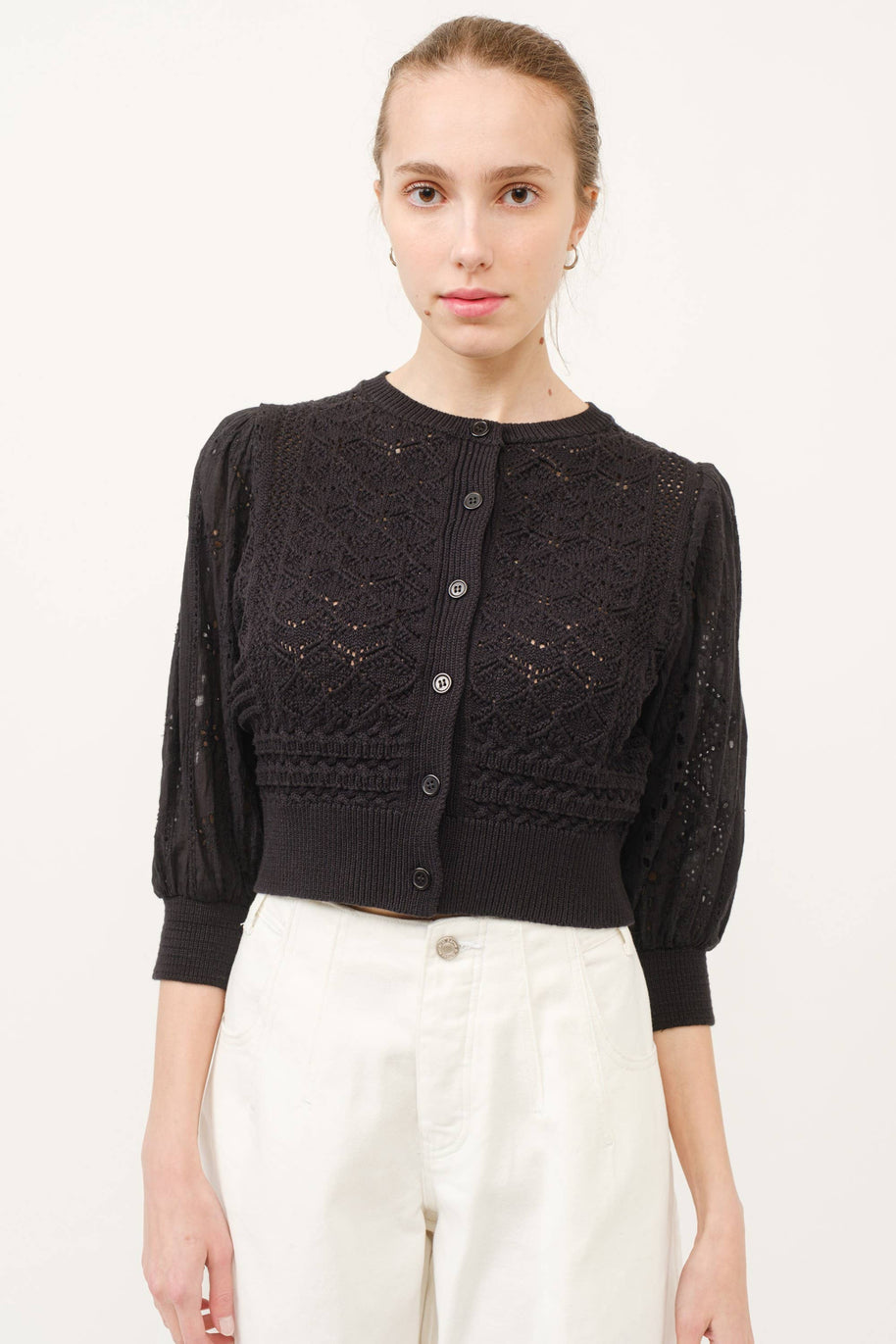 HENDRY 3/4 SLEEVES CARDIGAN ￼