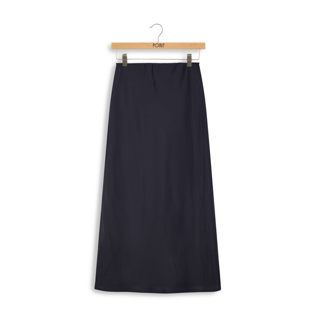 Satin Slip Skirt-Point