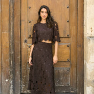 Chloé long lace skirt