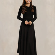 Solid Midi Skirt