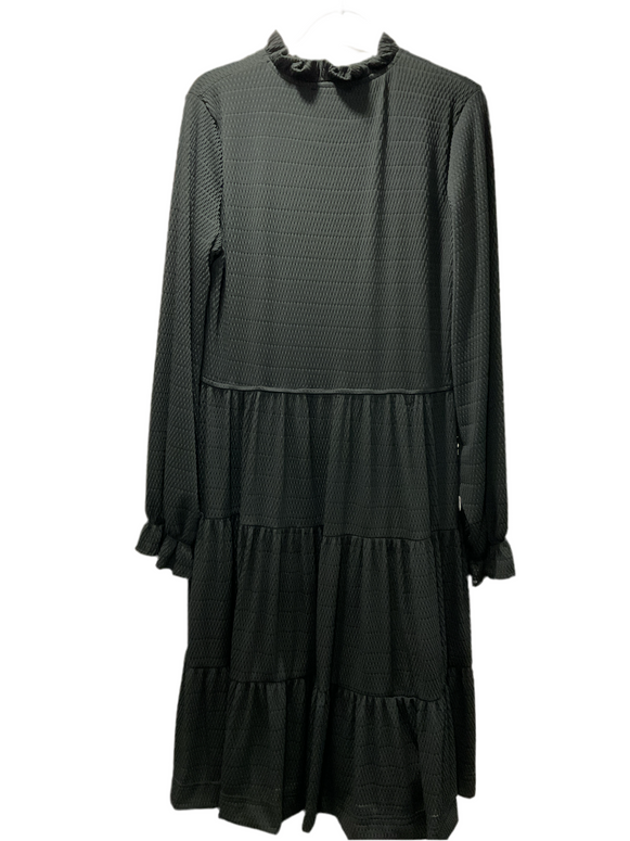 Meme black ruffle dress