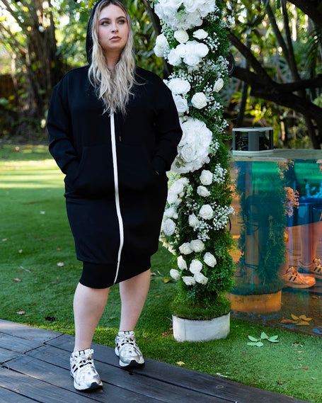 Butter Hoodie Dress - Fringe