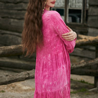 Washed shirt dress