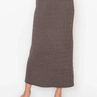 Heather cable skirt