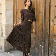 Chloé long lace skirt
