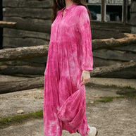 Washed shirt dress
