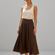 Valentine satin polka-dot print skirt