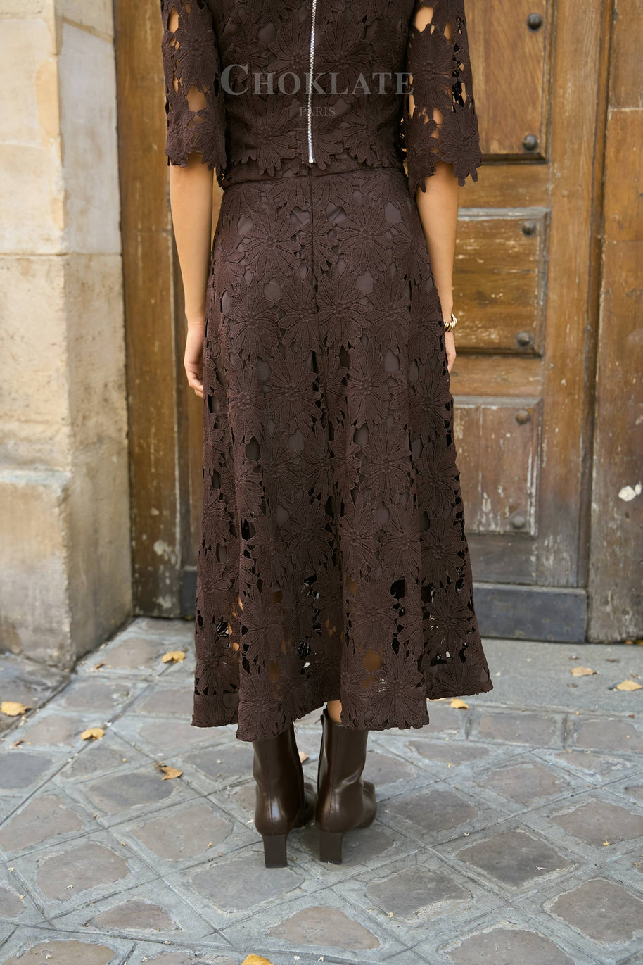 Chloé long lace skirt