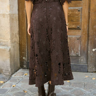 Chloé long lace skirt