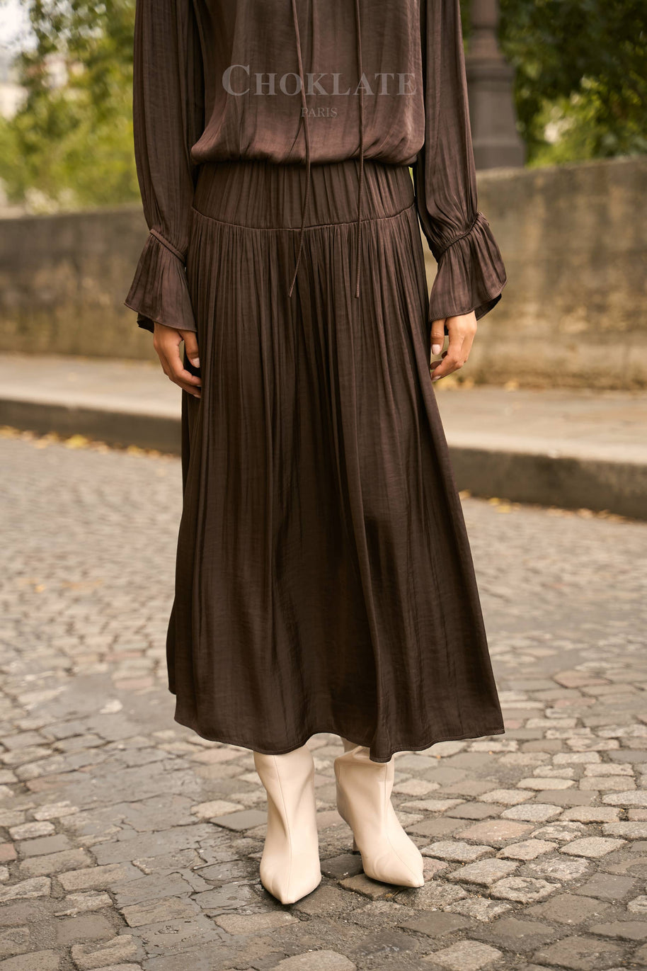 Reese set: blouse & flowing skirt