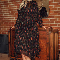 Exquisite print dress