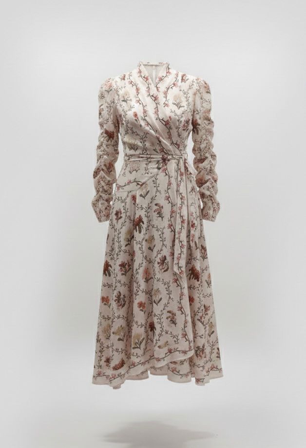 Chiffon Wrap Dress - Nina