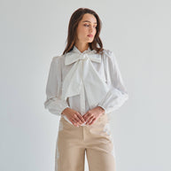 AT3430 Tie neck blouse