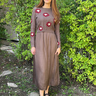 Brown and Orange Dress set- Luella