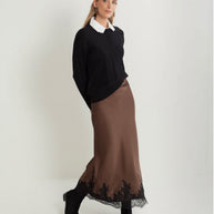Slip Skirt with Lace