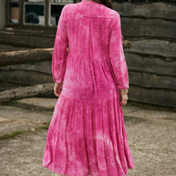 Washed shirt dress