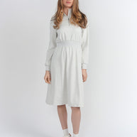 Sweatshirt dress with ribbed waistband