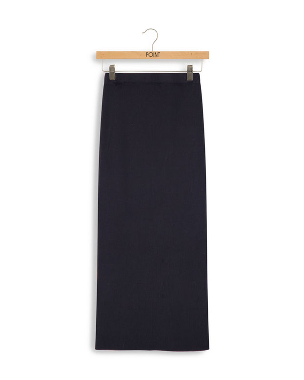 Straight Rib Skirt-Point - Fringe Boutique