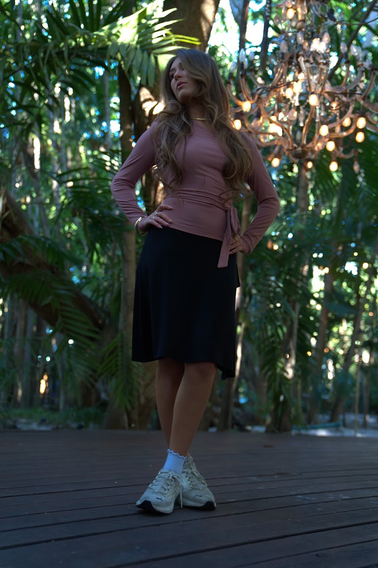 Faux Wrap Tee