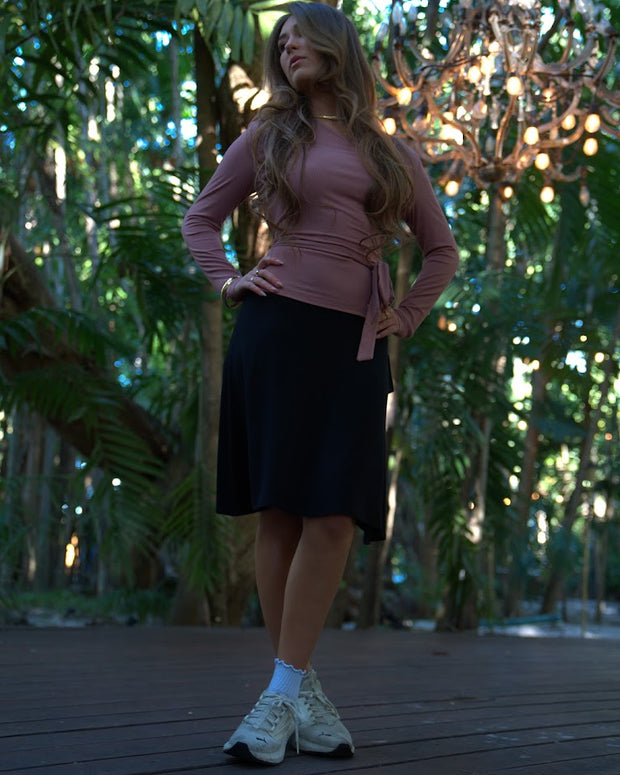 Faux Wrap Tee