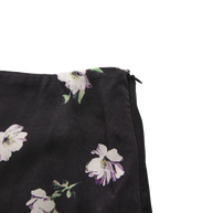 FLORAL ZIPPER ALINE SLIP SKIRT