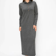 Knit polo dress