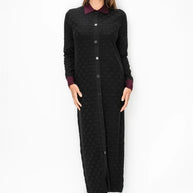 Knit dress with contrast collar
