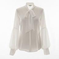 Chiffon Bow Blouse- Nina
