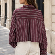 Abby striped cotton shirt