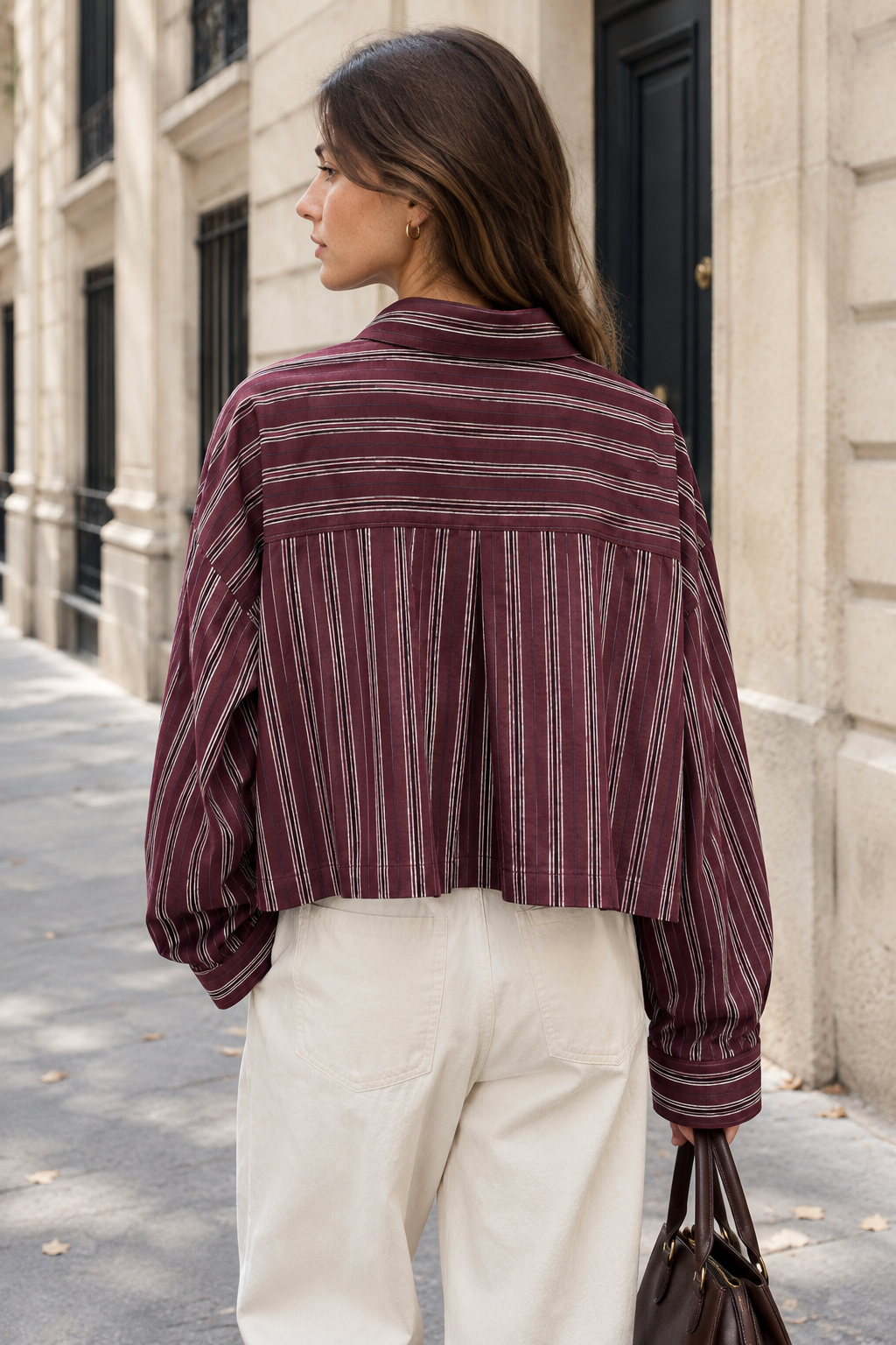 Abby striped cotton shirt