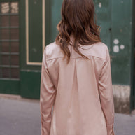 Léa satin shirt (S-M-L-XL) FW26 - CK08091: Black / 1S-1M-1L-1XL
