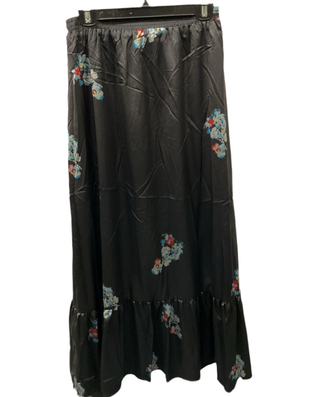 Long Slip Skirt w Flower Print-Luella - Fringe Boutique