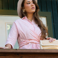 Crisscross midi dress