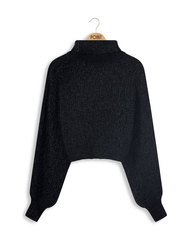 Chenille Turtle neck-Point