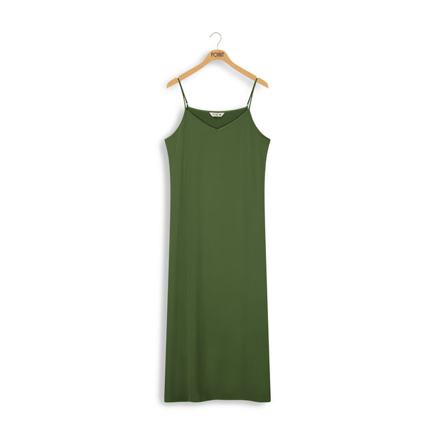 A-line Slip Dress-Point