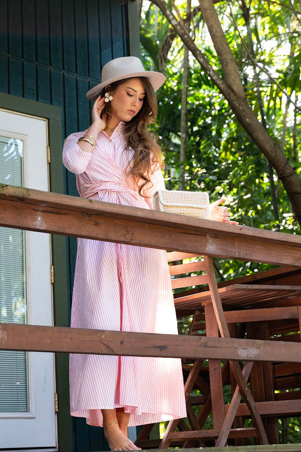 Crisscross midi dress