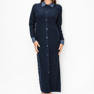 Knit dress with contrast collar