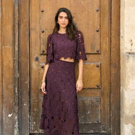 Chloé long lace skirt