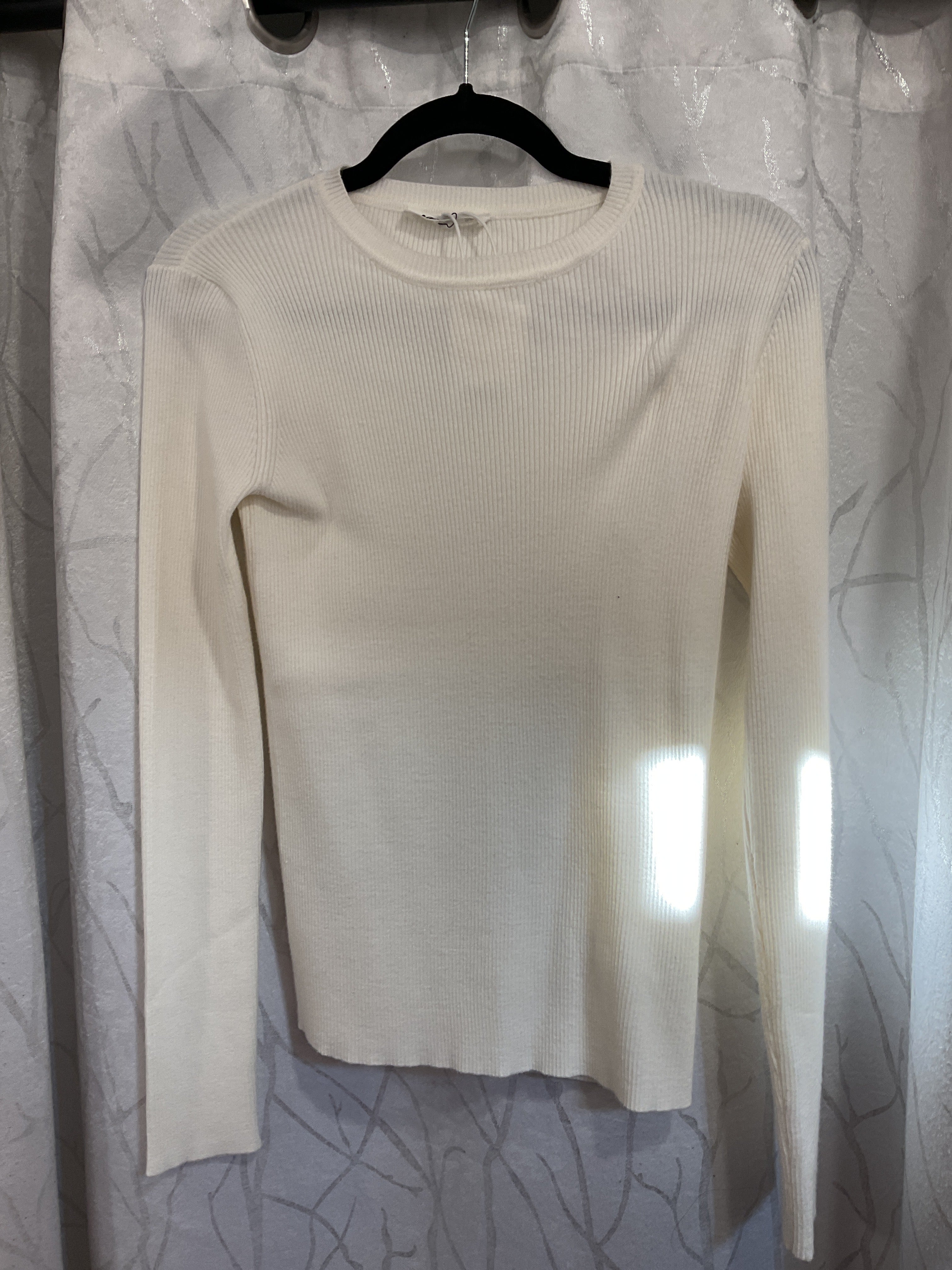Ribbed Knit crew sweater Junee