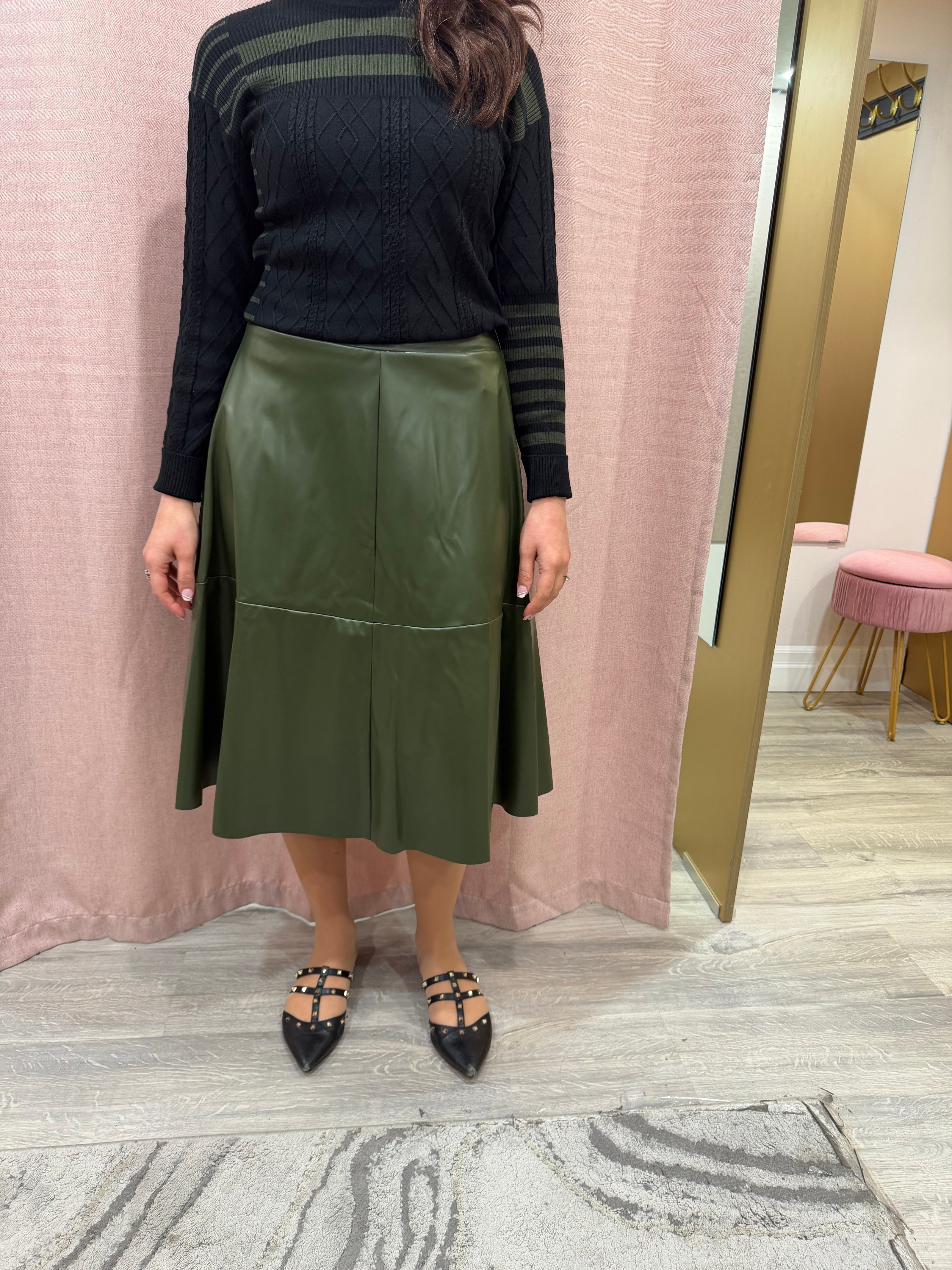 Olive Pleather-Sam Fashion