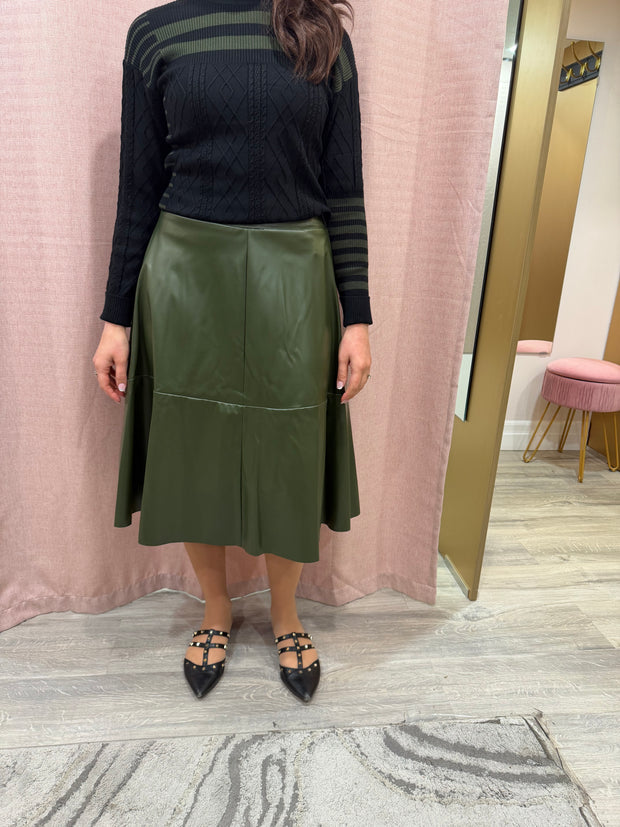 Olive Pleather-Sam Fashion
