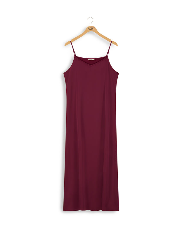 A-line Slip Dress-Point