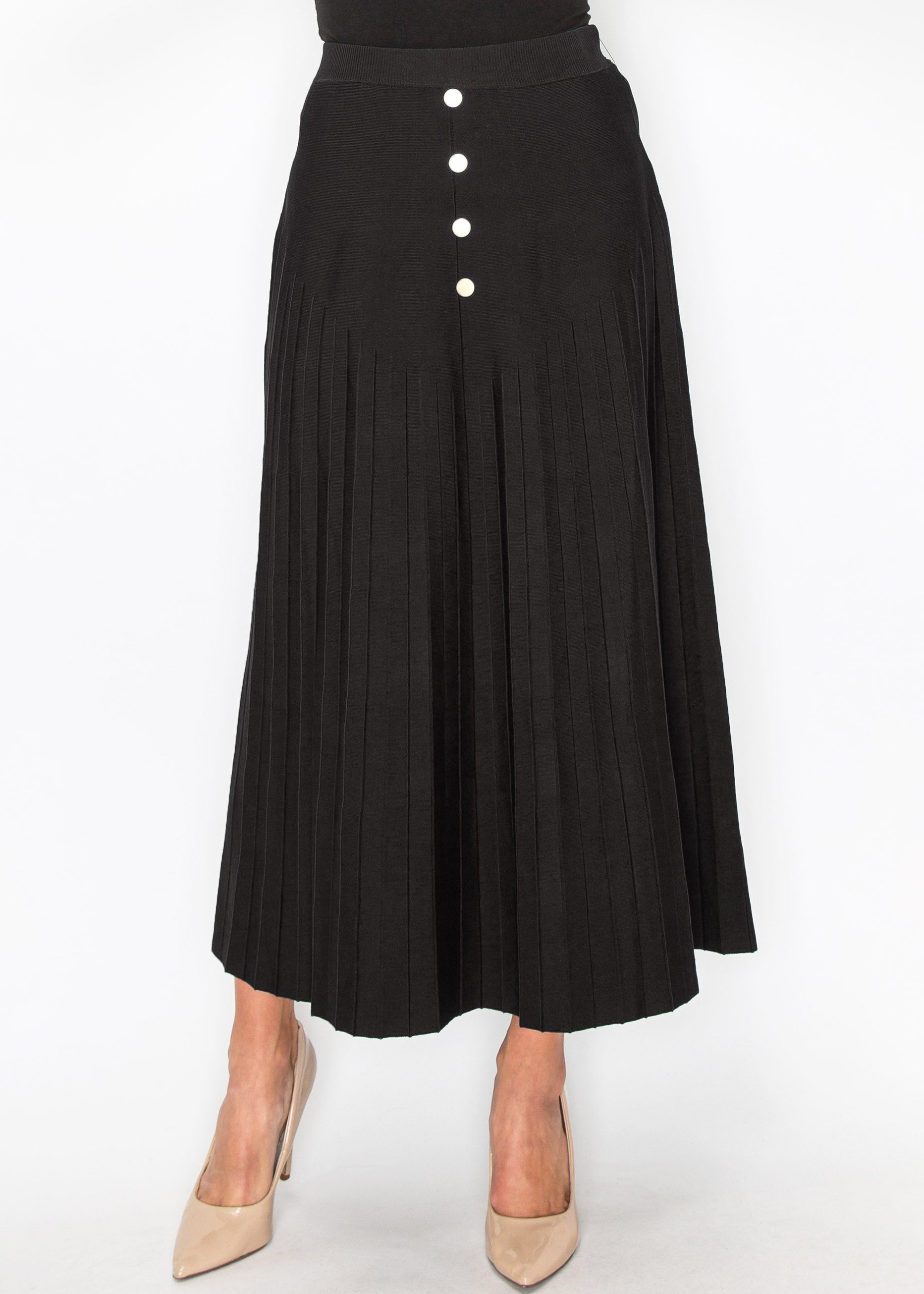 Button Front Skirt -YAL